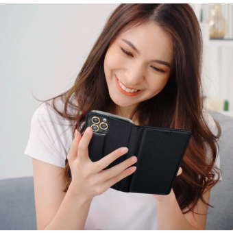 Diárové puzdro na Samsung Galaxy A52 A525/A526 Smart Book čierne