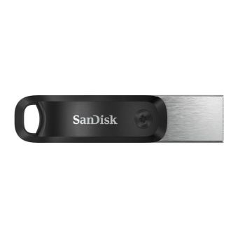 SanDisk iXpand Go, 64 GB, USB 3.0, Lightning, čierno-strieborný