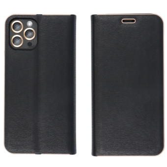 Diárové puzdro na Samsung Galaxy A32 Forcell Luna Gold čierne