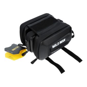 WILDMAN E6S, taška na bicykel na rám, 1.2L, 4-7", čierna