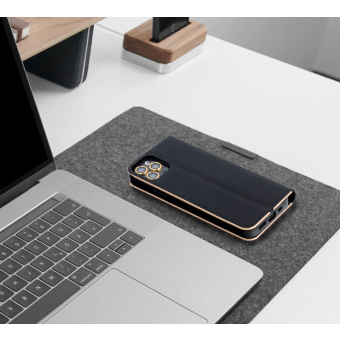 Diárové puzdro na Xiaomi Redmi Note 10/10S Luna gold čierne