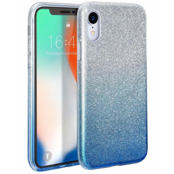 Silikónové puzdro na Xiaomi Mi 10T/10T Pro Shine Bling strieborno-modré