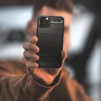 Silikónové puzdro na Xiaomi Redmi 9T/Poco M3 Forcell Carbon čierne