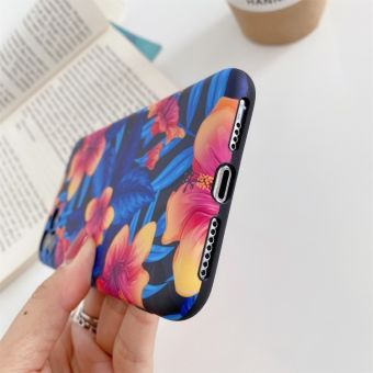 Silikónové puzdro na Apple iPhone 12/12 Pro Oranžové kvety