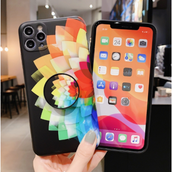 Plastové puzdro na Apple iPhone 12/12 Pro Pop Hole červeno modré