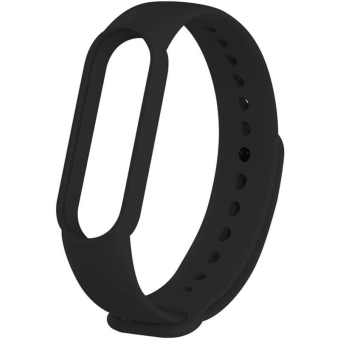 Silikonový náramok pre Xiaomi Mi Band 5/6 Black (Bulk)