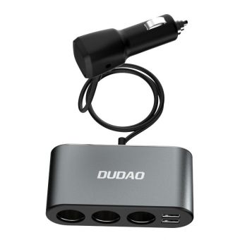 Autonabíjačka Dudao 2xUSB/3x 3.4A čierna