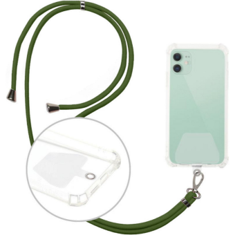 Universal neck strap for phones khaki