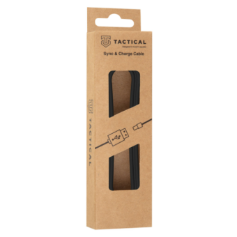 Kábel Tactical Smooth Thread USB-C/USB-C 1 m čierny