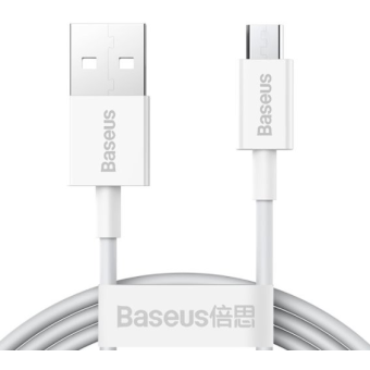 Kábel Baseus Superior CAMYS-02, microUSB 2A, Fast Charging, 1m, biely