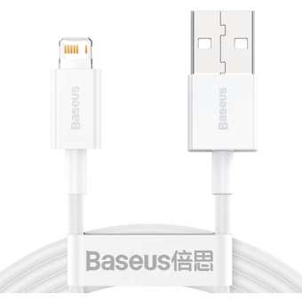 Kábel Baseus Superior CALYS-B02, USB na Lightning 2.4A, 1.5m, biely