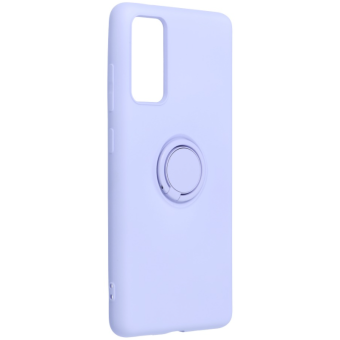Silikónové puzdro na Samsung Galaxy S20 FE/S20 FE 5G Forcell Silicone Ring fialové