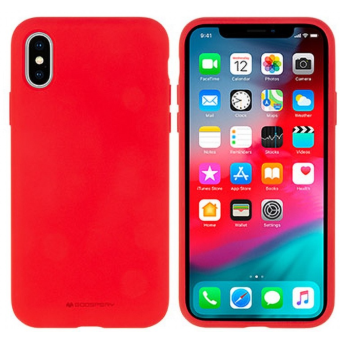 Silikónové puzdro na Samsung Galaxy S21 FE Mercury Silicone červené