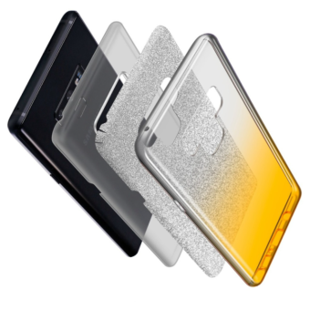 Silikónové puzdro na Apple iPhone 11 Shine Bling čierno-strieborné