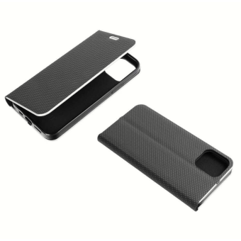Diárové puzdro na Xiaomi Redmi 10 Forcell Luna Book Carbon čierne