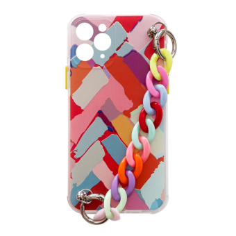Silikónové puzdro na Apple iPhone 12 Pro retiazka vzor  3
