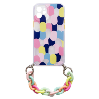 Silikónové puzdro na Apple iPhone 12 retiazka vzor 1