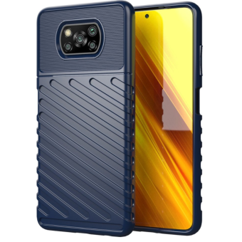 Odolné puzdro na Xiaomi Poco X3 NFC/Poco X3 Pro Thunder modré