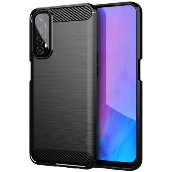 Silikónové puzdro na Realme C21 Forcell Carbon čierne