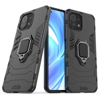 Odolné puzdro na Xiaomi Mi 11 Lite/Mi 11 Lite 5G/11 Lite 5G NE Ring Armor čierne