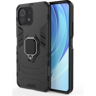 Odolné puzdro na Xiaomi Mi 11 Lite/Mi 11 Lite 5G/11 Lite 5G NE Ring Armor čierne