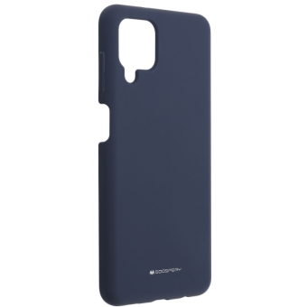 Silikónové puzdro na Samsung Galaxy A03s Mercury Silicone tmavomodré