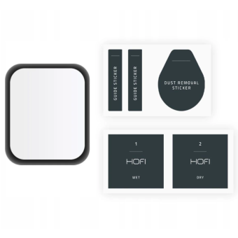 Tvrdené sklo na Apple Watch 7 45mm Hofi Hybrid čierne