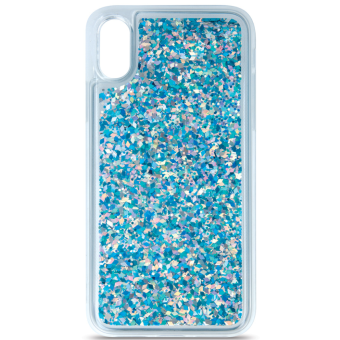 Silikónové puzdro na Samsung Galaxy A03s A037 Liquid Sparkle modré 