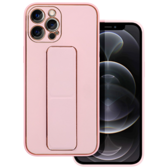 Silikónové puzdro na Samsung Galaxy A22 5G Forcell Kickstand ružové