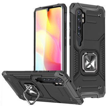 Odolné puzdro na Xiaomi Redmi Note 10 Pro/10 Pro Max Ring Armor čierne