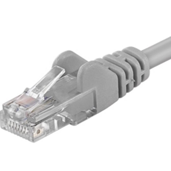 Kábel PremiumCord Patch UTP RJ45-RJ45 CAT6 5 m sivý