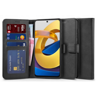 Diárové puzdro na Xiaomi Redmi Note 11S 5G/11T 5G/Poco M4 Pro 5G Tech-protect čierne