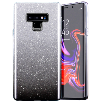 Silikónové puzdro na Xiaomi Redmi Note 8T Shine Bling strieborno-čierny
