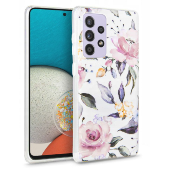 Silikónové puzdro na Samsung Galaxy A33 A336 5G Tech-protect kvety