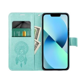Diárové puzdro na Xiaomi Redmi 9A/9AT Forcell MEZZO lapač snov zelené 
