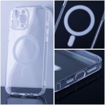Plastové puzdro na Apple iPhone 12 Clear Mag transparentné