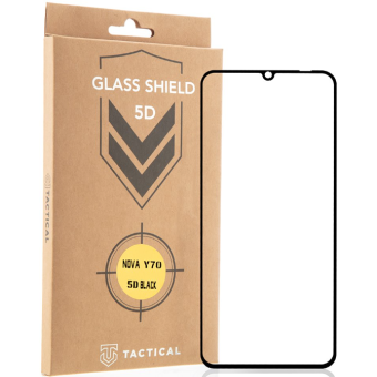Tvrdené sklo na Huawei Nova Y70 Tactical Shield 5D celotvárové čierne