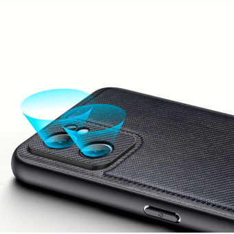 Plastové puzdro na Oppo Reno 7 5G Dux Ducis Fino Nylon TPC/TPU čierne