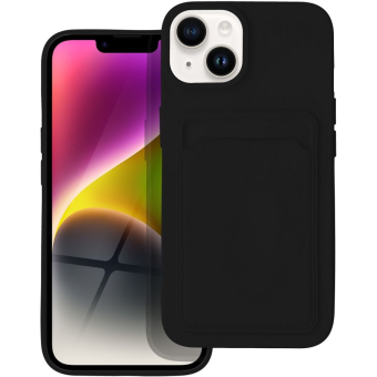 Silikónové puzdro na Apple iPhone 14 Pro Max Forcell Card čierne