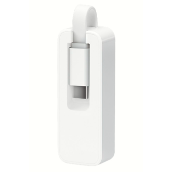 Redukcia TP-Link UE300C USB 3.0 type-C na gigabitový ethernetový sieťový adaptér biely