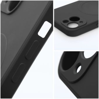 Silikónové puzdro na Apple iPhone 13 Mini Silicone Mag Cover čierne