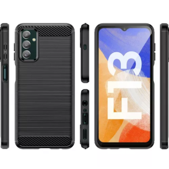 Silikónové puzdro na Samsung Galaxy M13 M135 Tech-protect Carbon čierne