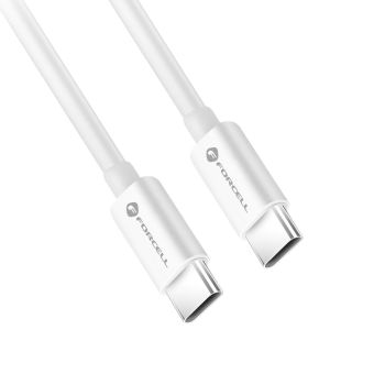 Forcell C339, USB-C na USB-C, QC4.0 5A/20V PD100W, 2m, biely
