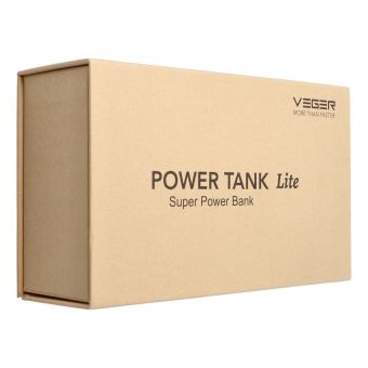 VEGER Tank Lite W5001, powerbanka, 50000mAh PD22.5W QC3.0 5A, čierna