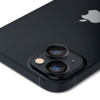 Tvrdené sklo na fotoaparát na Apple iPhone 14/14 Plus Spigen Optik.TR Ez Fit Pro čierne (2ks)