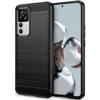 Silikónové puzdro na Xiaomi 12/12 Pro Tech-protect Carbon čierne