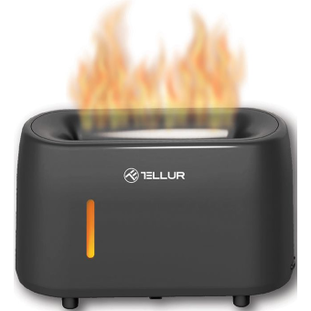Difuzér Tellur flame aroma, 240 ml, LED, šedá