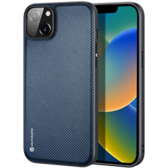 Plastové puzdro na Apple iPhone 14 Plus Dux Ducis Fino Nylon modré