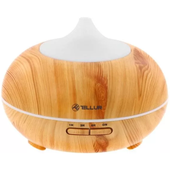 Inteligentný zvlhčovač vzduchu a aroma difuzér Tellur WiFi Smart, 300 ml, LED, hnedý