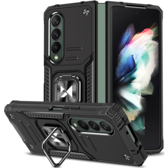 Odolné puzdro na Samsung Galaxy Z Fold 4 5G F936 Ring Armor Rugged čierne